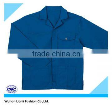 royal blue chef work jacket