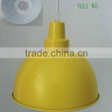 Metal high quality yellow Led pendant lamp decorates in indoor