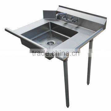 NSF Approval Stainless Steel Soiled Dish Table / Washing Table