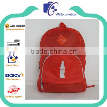 wellpromtion hot promotional cheap foldable rucksack