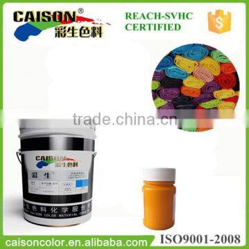 Great durability agate yellow color pigment for textile dyeing