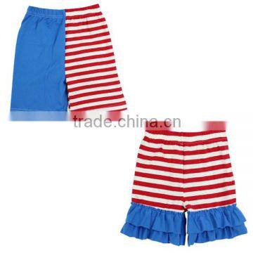 2016 new coming summer cotton Patriotic shorts wholesale baby girl patriotic clothing 4th Of July