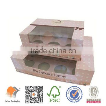 foldable cardboard display box with window