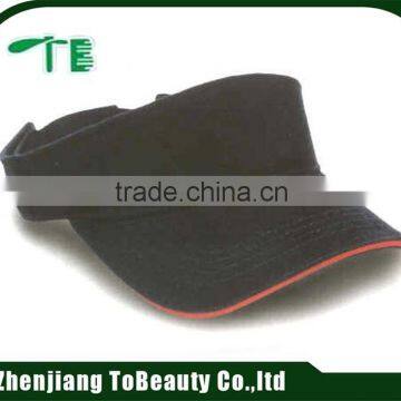 100%cotton elastic back cotton sun visors