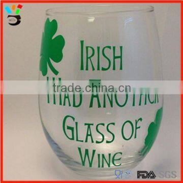 20 oz O shape wine glass cup