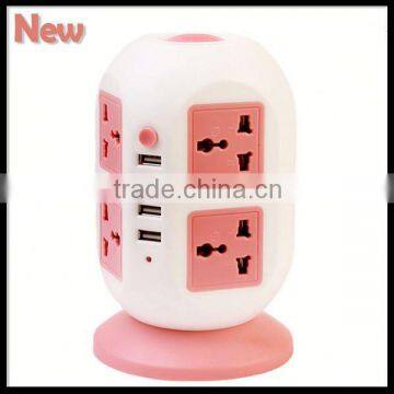 2016 Vertical Power Socket With Usb Charger Control