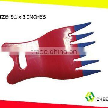 Plastic hair brush comb