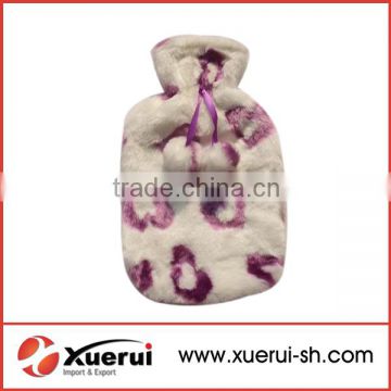 2000ml plush hot water bottle cover for hot water bag