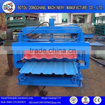 double layers glazed roof tile making machine price