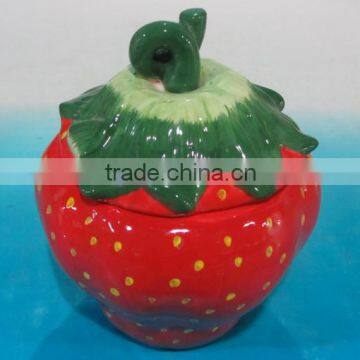 ceramic strawberry pot in 3d design