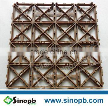 Plastic Tile Base for Decorative Decking Tiles with Plastic Grid DIY