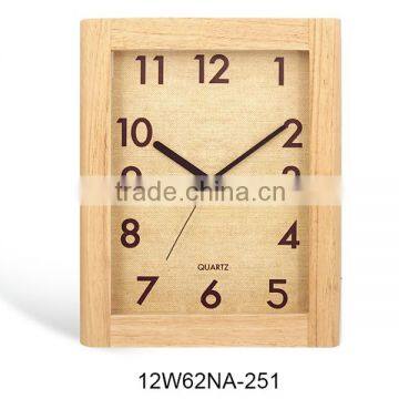 2016 creative mute newest design wooden wall clock (12W62NA-251)