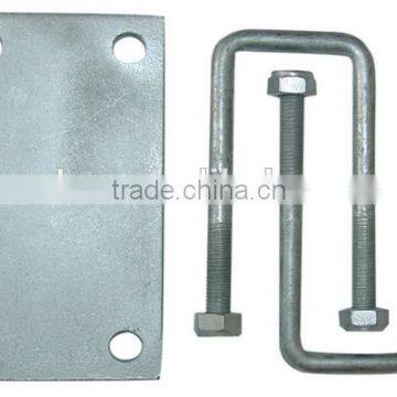 U-bolt with u bolt cable clamp