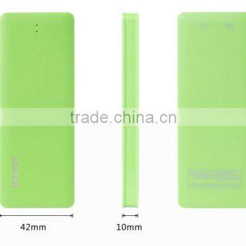 portable colorful slim power bank 5000mah powerbank