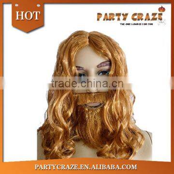 Gold Curly Wigs for Old Man