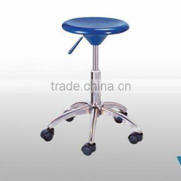 Height Adjustable and Movable Black PU Lab Stool/Laboratory chair