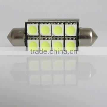 Hot deal 12v canbus 5050 SMD 8 LED 4LED white c5w festoon 39mm 6 led