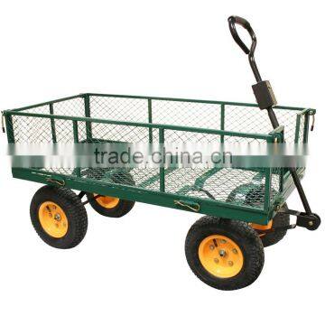 heavy duty mesh rolling garden trolley cart