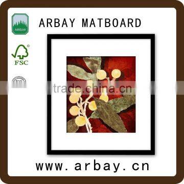 Custom Wholesale High Grade Acid-free Unfinished Wood Frame Matboard photo-3