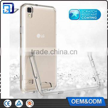 Mobile Accessories 2 in 1 TPU Bumper + Acrylic Hard Plastic Hybrid Back Cover Phone Case For LG X Style Clear Transparent Case photo-4