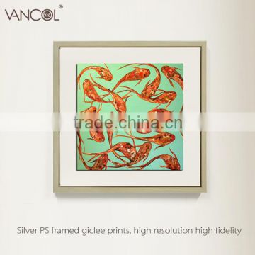 Handmade sea gold fish oil painting on canvas