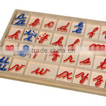 Montessori educational material for large curise monveable alphabet