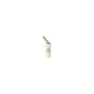 white plastic round case cbb60 sh capacitor 250v