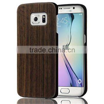 Wholesale Product! Case For Samsung Galaxy S6 PC+ Walnut Wood Cover for Samsung Galaxy S6 Edge Case for Ssamsung S6