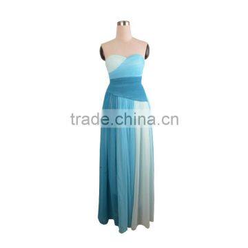 Hot Sale Style Chiffon Colorful Long Gowns Evening Dress photo-5