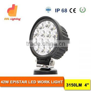 Hot sale waterproof 42w offroad led work light for car led 12v car work light for trucks