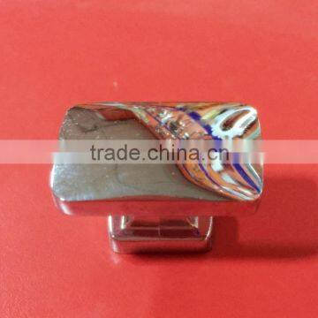 Chromed Oblong Drawer Knob Zinc Alloy Cabinet Knobs Furniture Door Knob photo-3