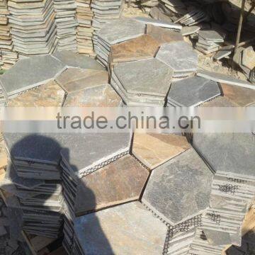 Honed Cheap Paving stone Natural Flagstone Slate Stepping Stone