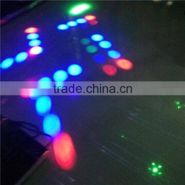 LED Double Scanner Mirror Light Stage Decorative Light Disco Light White Color photo-3