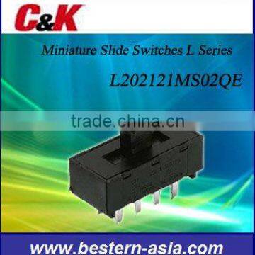 C&K L202121MS02QE Miniature Slide Switches(L Series)