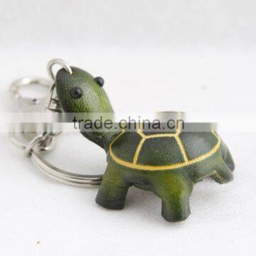 Handmade Leather Turtle Key Chain photo-4