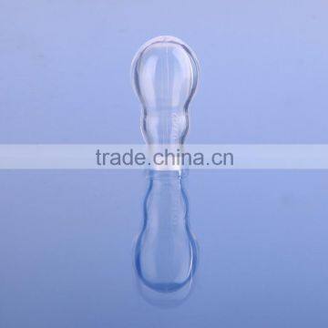 Gourd-shaped liquid silicone pacifier nipple