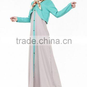 Modern Muslim Abaya Dress Islamic Hot Selling Kaftan Abaya for Muslim Women photo-3