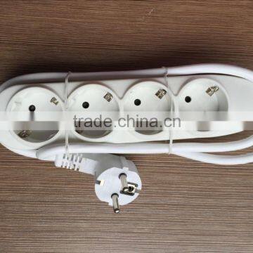 European 4way extension socket