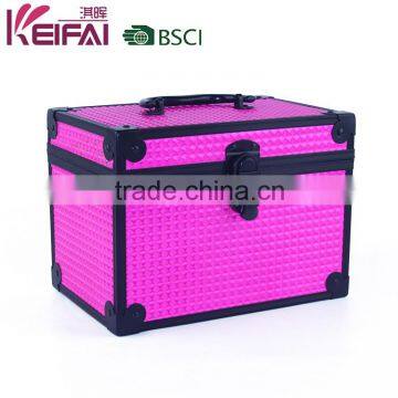 Pink Color Hard Side Aluminum Vanity Case For Travel photo-3