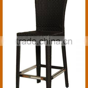 One PC Rattan Bar Set Chair Coffee Bar High Back Chair For Sale