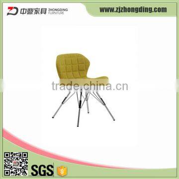 L-132 Fabric seat chairs with metal legs