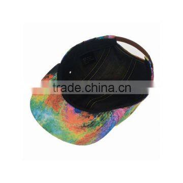 Floral Print Suede Brim Blank Custom 5 Panel Hat Wholesale 5 Panel Hats photo-5