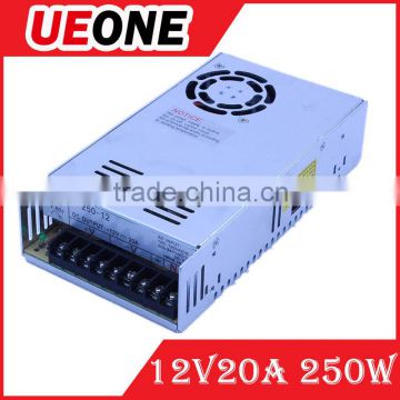 Factory pirce 12v switching power supply 250w constant voltage power supply