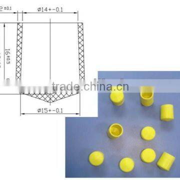 custom made high quality eco-friendly plastic flip top cap with food grade silicone valve cap