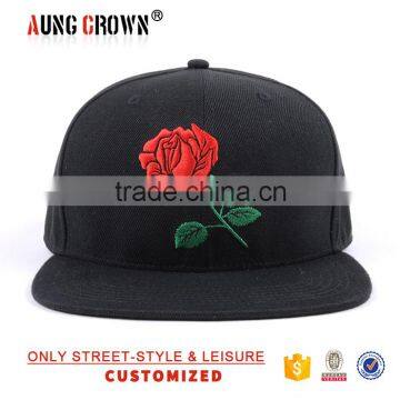 Plain Flat Brim New Style Customize Snapback Cap With Embroidery Logo