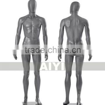 Sports full body male gray glossy mannequin