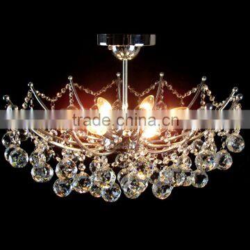 Contemporary and contracted crystal chandelier