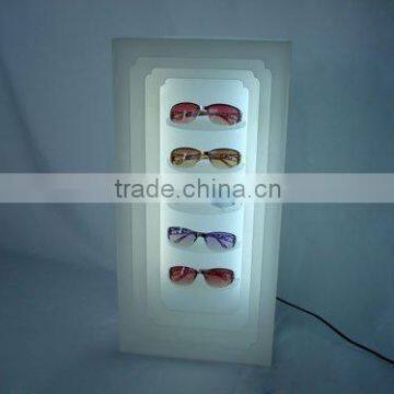 acrylic sunglass display stand with light/acrylic eyeglass display/acrylic sunglass holder