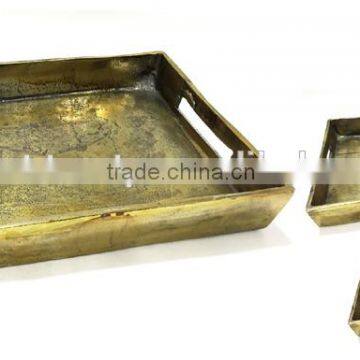 Brass Tray, Antique Tray, Brass Serving Tray