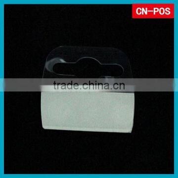 plastic adhesive hang tab for hanging display